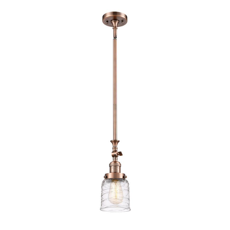 Innovations Lighting Small Bell 1 Light Mini Pendant part of the Franklin Restoration Collection 206-AC-G513