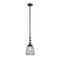 Chatham Mini Pendant shown in the Black Antique Brass finish with a Clear shade