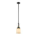 Bell Mini Pendant shown in the Black Antique Brass finish with a Matte White shade