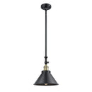 Briarcliff Mini Pendant shown in the Black Antique Brass finish with a Matte Black shade