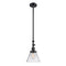 Cone Mini Pendant shown in the Matte Black finish with a Clear shade