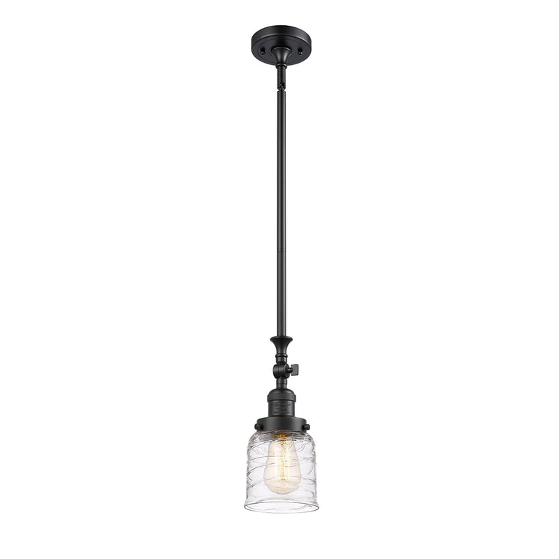 Innovations Lighting Small Bell 1 Light Mini Pendant part of the Franklin Restoration Collection 206-BK-G513