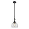 Bell Mini Pendant shown in the Matte Black finish with a Clear shade