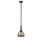 Fulton Mini Pendant shown in the Oil Rubbed Bronze finish with a Plated Smoke shade