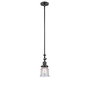 Canton Mini Pendant shown in the Oil Rubbed Bronze finish with a Seedy shade