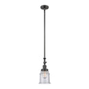 Canton Mini Pendant shown in the Oil Rubbed Bronze finish with a Seedy shade