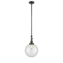 Beacon Mini Pendant shown in the Oil Rubbed Bronze finish with a Clear shade