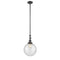 Beacon Mini Pendant shown in the Oil Rubbed Bronze finish with a Seedy shade