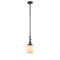 Bell Mini Pendant shown in the Oil Rubbed Bronze finish with a Matte White shade