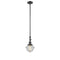 Oxford Mini Pendant shown in the Oil Rubbed Bronze finish with a Seedy shade