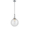 Beacon Mini Pendant shown in the Polished Chrome finish with a Seedy shade