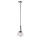 Beacon Mini Pendant shown in the Polished Chrome finish with a Seedy shade