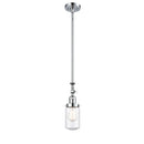 Dover Mini Pendant shown in the Polished Chrome finish with a Seedy shade