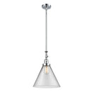 Cone Mini Pendant shown in the Polished Chrome finish with a Clear shade