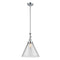 Cone Mini Pendant shown in the Polished Chrome finish with a Clear shade