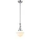 Oxford Mini Pendant shown in the Polished Chrome finish with a Matte White shade