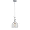 Bell Mini Pendant shown in the Polished Chrome finish with a Clear shade