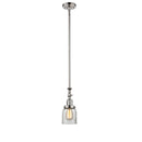 Bell Mini Pendant shown in the Polished Nickel finish with a Clear shade