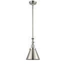 Appalachian Mini Pendant shown in the Polished Nickel finish with a Polished Nickel shade