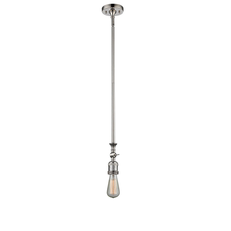 Bare Bulb Mini Pendant shown in the Polished Nickel finish