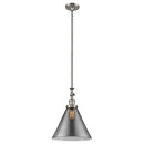 Cone Mini Pendant shown in the Brushed Satin Nickel finish with a Plated Smoke shade