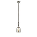 Bell Mini Pendant shown in the Brushed Satin Nickel finish with a Silver Plated Mercury shade