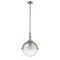 Hampden Pendant shown in the Brushed Satin Nickel finish with a Seedy shade