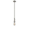 Bare Bulb Mini Pendant shown in the Brushed Satin Nickel finish