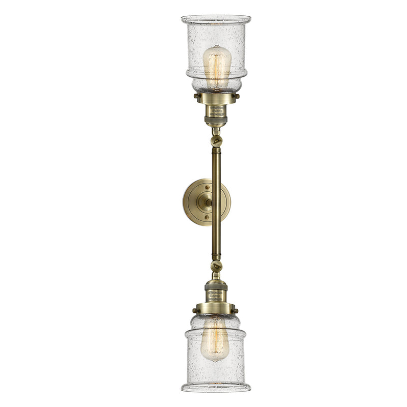 Innovations Lighting Canton 2 Light Bath Vanity Light Part Of The Franklin Restoration Collection 208-AB-G184-LED