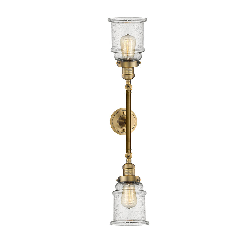Innovations Lighting Canton 2 Light Bath Vanity Light Part Of The Franklin Restoration Collection 208-BB-G184-LED