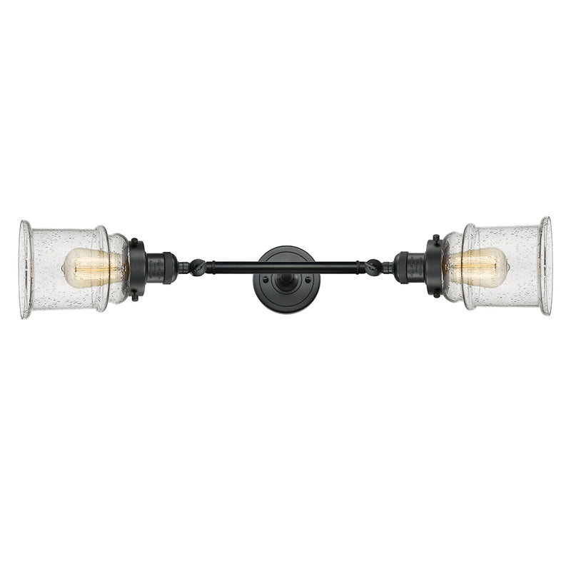 Innovations Lighting Canton 2 Light Bath Vanity Light Part Of The Franklin Restoration Collection 208-BK-G184-LED