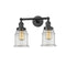 Canton Bath Vanity Light shown in the Oil Rubbed Bronze finish with a Clear shade