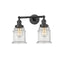 Canton Bath Vanity Light shown in the Oil Rubbed Bronze finish with a Seedy shade