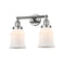 Canton Bath Vanity Light shown in the Polished Chrome finish with a Matte White shade