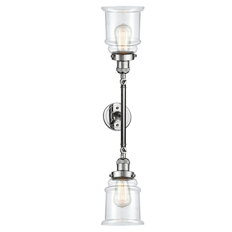 Innovations Lighting Canton 2 Light Bath Vanity Light Part Of The Franklin Restoration Collection 208-PC-G182-LED