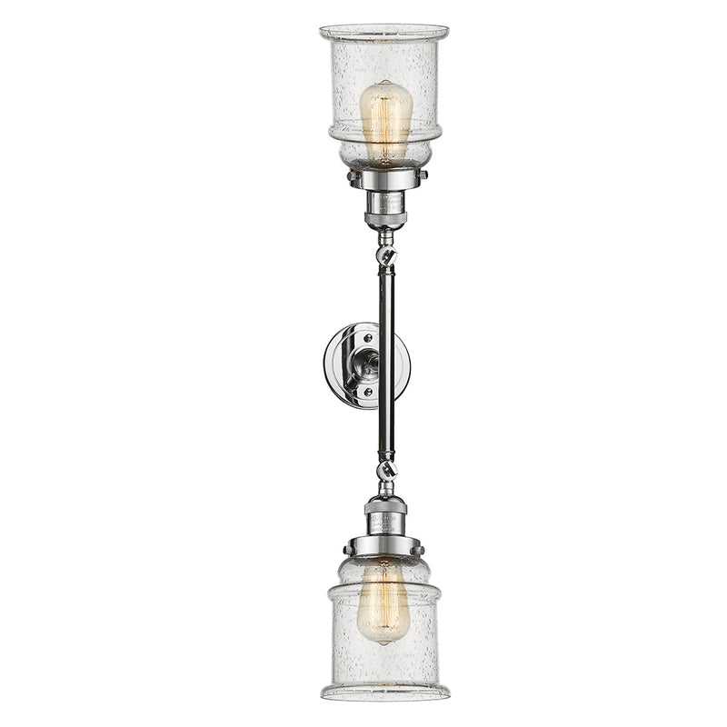 Innovations Lighting Canton 2 Light Bath Vanity Light Part Of The Franklin Restoration Collection 208-PC-G184-LED