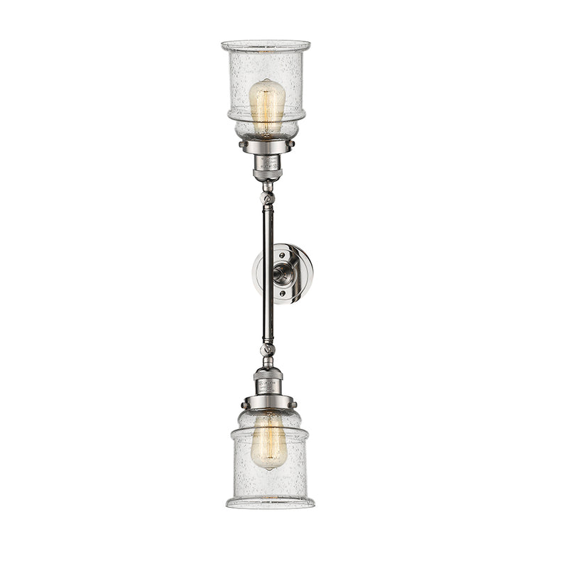 Innovations Lighting Canton 2 Light Bath Vanity Light Part Of The Franklin Restoration Collection 208-PN-G184-LED