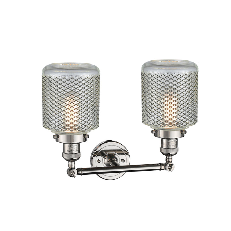 Innovations Lighting Stanton 2 Light Bath Vanity Light Part Of The Franklin Restoration Collection 208-PN-G262-LED