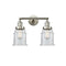 Canton Bath Vanity Light shown in the Brushed Satin Nickel finish with a Clear shade