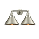 Briarcliff Bath Vanity Light shown in the Brushed Satin Nickel finish with a Brushed Satin Nickel shade