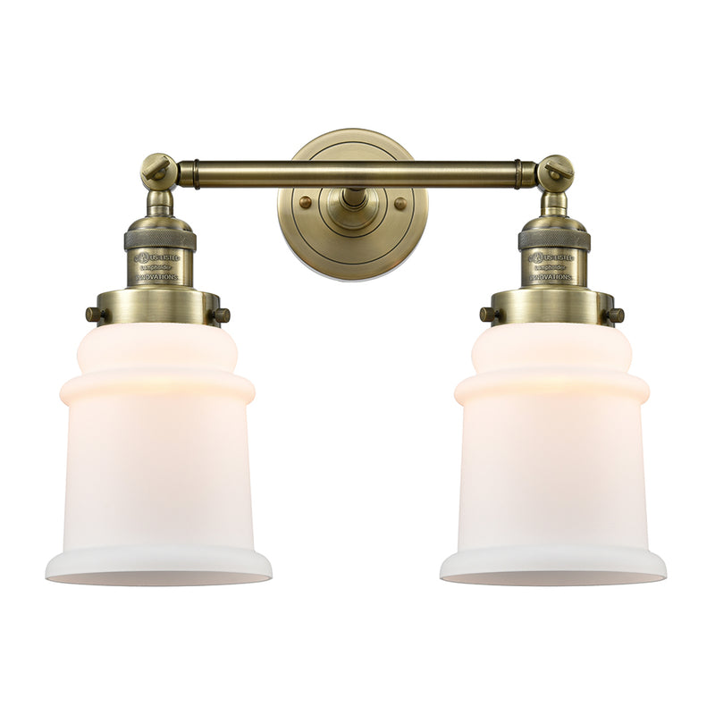 Innovations Lighting Canton 2 Light Bath Vanity Light Part Of The Franklin Restoration Collection 208L-AB-G181-LED