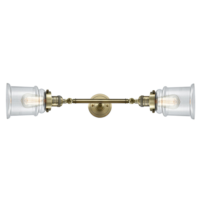 Innovations Lighting Canton 2 Light Bath Vanity Light Part Of The Franklin Restoration Collection 208L-AB-G182-LED