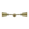 Addison Bath Vanity Light shown in the Antique Brass finish with a Antique Brass shade