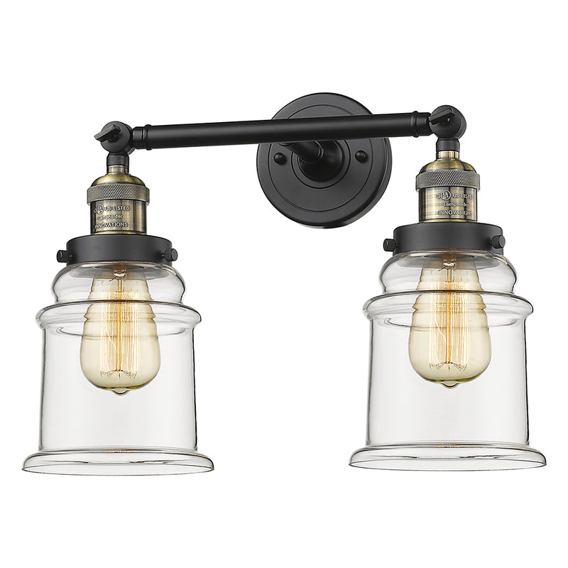 Innovations Lighting Canton 2 Light Bath Vanity Light Part Of The Franklin Restoration Collection 208L-BAB-G182-LED