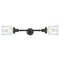 Canton Bath Vanity Light shown in the Matte Black finish with a Clear shade
