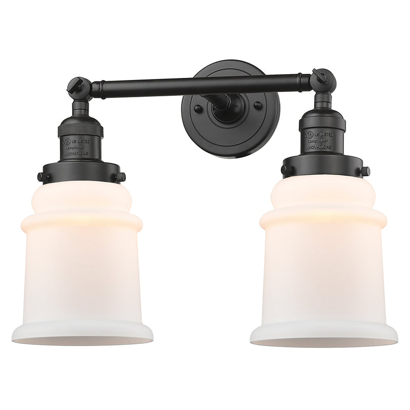 Innovations Lighting Canton 2 Light Bath Vanity Light Part Of The Franklin Restoration Collection 208L-OB-G181-LED