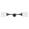 Canton Bath Vanity Light shown in the Oil Rubbed Bronze finish with a Clear shade