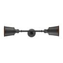 Addison Bath Vanity Light shown in the Oil Rubbed Bronze finish with a Oil Rubbed Bronze shade