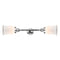 Canton Bath Vanity Light shown in the Polished Chrome finish with a Matte White shade