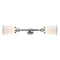 Canton Bath Vanity Light shown in the Polished Chrome finish with a Matte White shade
